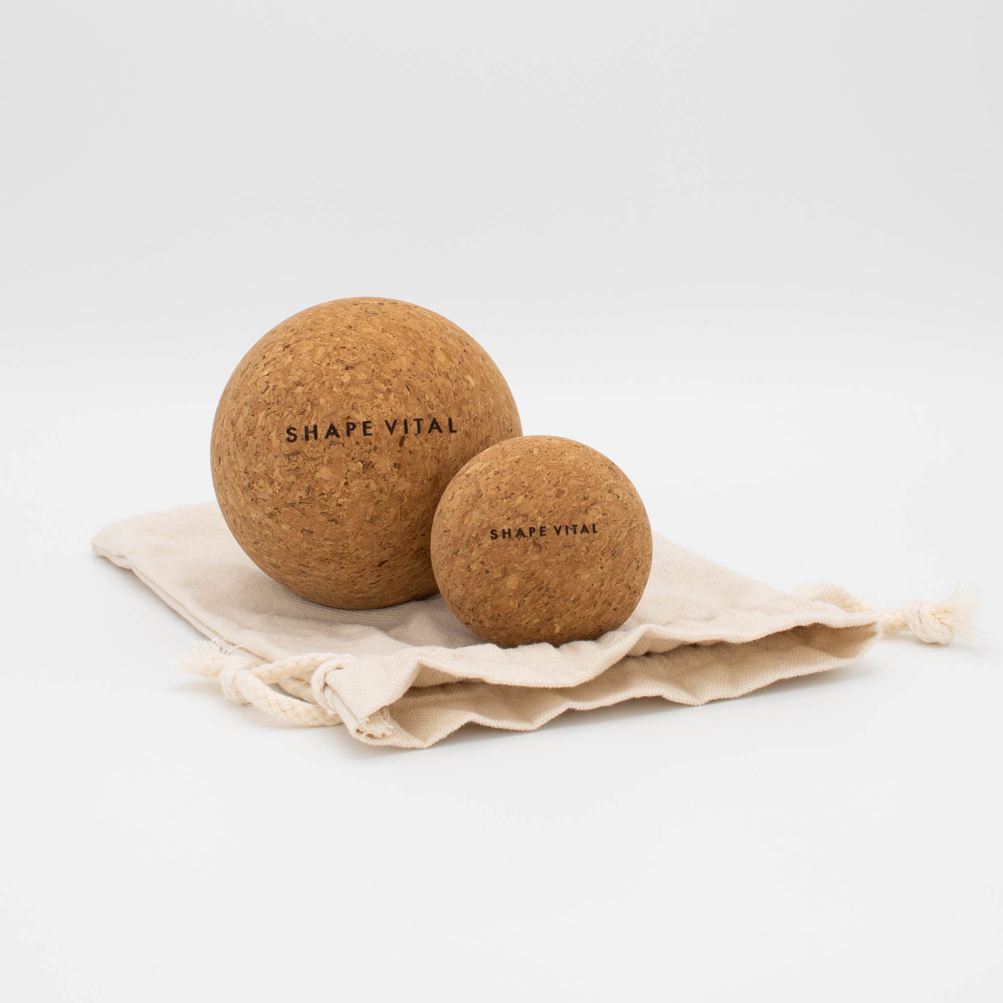 Faszienball Set aus Naturkork